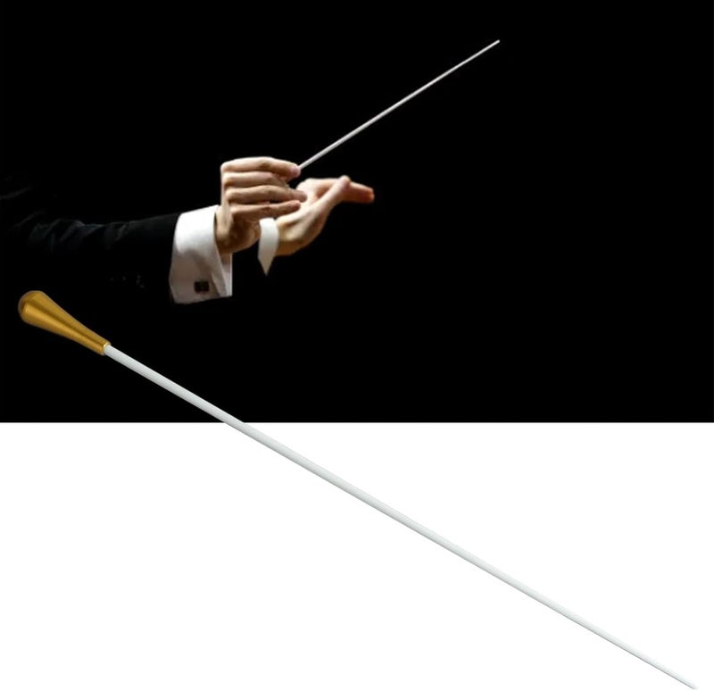 Kodrily Conductor Baton, Metal Conducting Baton Band, 15in Music Conducting Stick Rod, Professional Orchestra Music Conductor Accessories Replacement for Stage Performances - Image 5